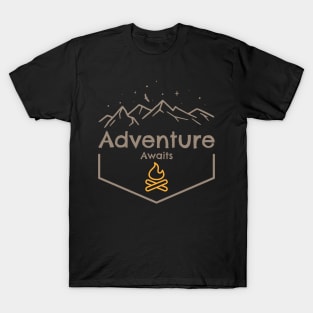 Adventure Awaits Camping T-Shirt